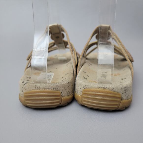 Taos Prize Sandals Womens Adjustable 3 Strap Leather Bronze Metallic Size 6 - Picture 5 of 7